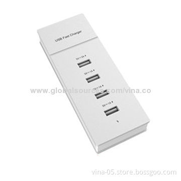 USB Power Strip Charger for iPad, iPhone and Tablet PCs, 100 - 240V, 50/60Hz Input Range